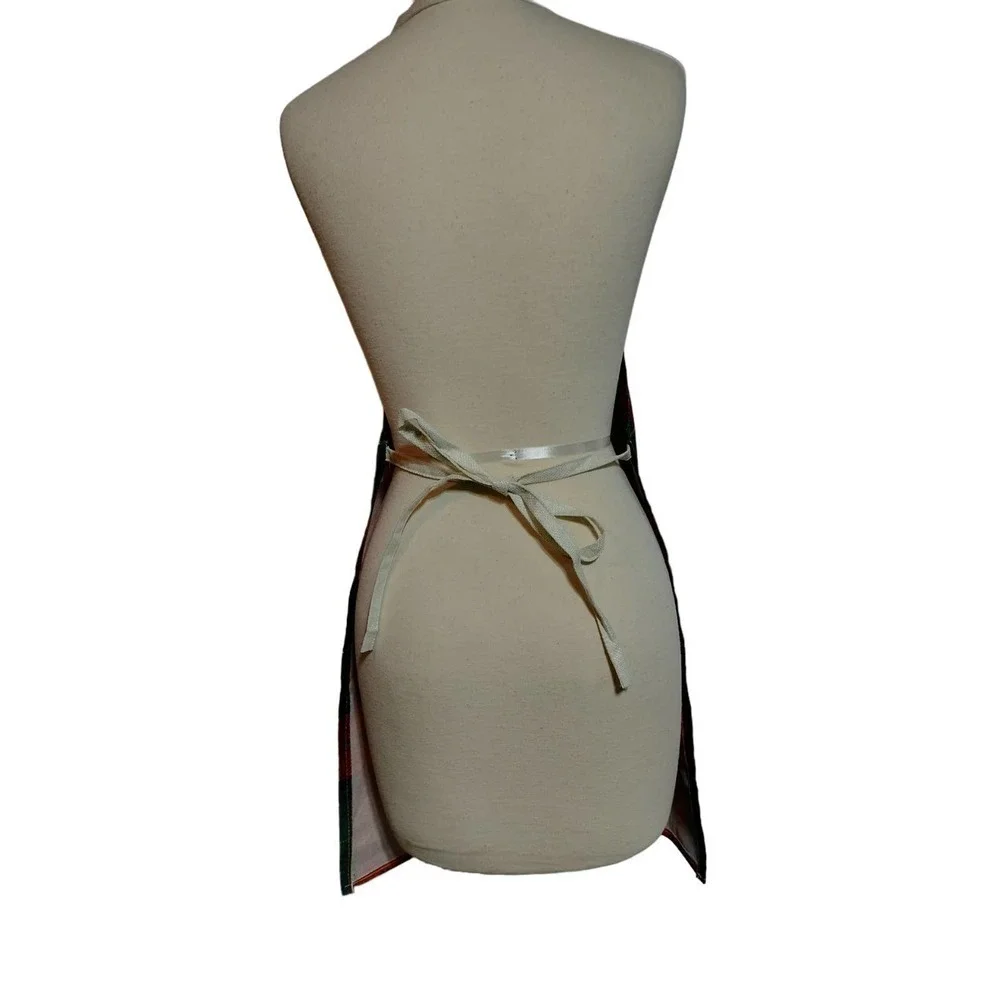 Two Christmas Holiday Aprons Like New Condition
